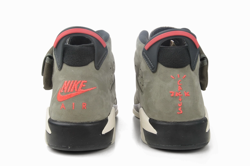 nike Jordan 6 Retro x Travis Scott GS (CN1085-200) Youth Size 4Y-7Y Original cut sneaker style