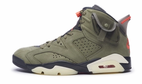 Nike Jordan 6 Retro x Travis Scott OIive Green (CN1084-200) Men Size 8-13 Air Jordan 6 heritage-style sneakers