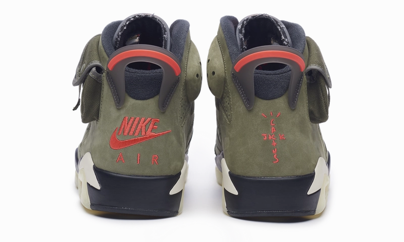 Nike Jordan 6 Retro x Travis Scott OIive Green (CN1084-200) Men Size 8-13 Original cut sneaker style