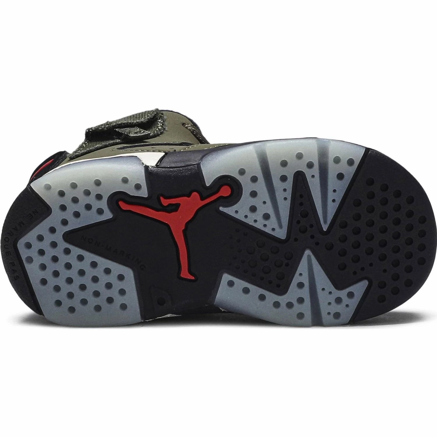Nike Jordan 6 Retro x Travis Scott TD (CQ3567-200) Toddler Infant Size 7C-10C Original cut sneaker style