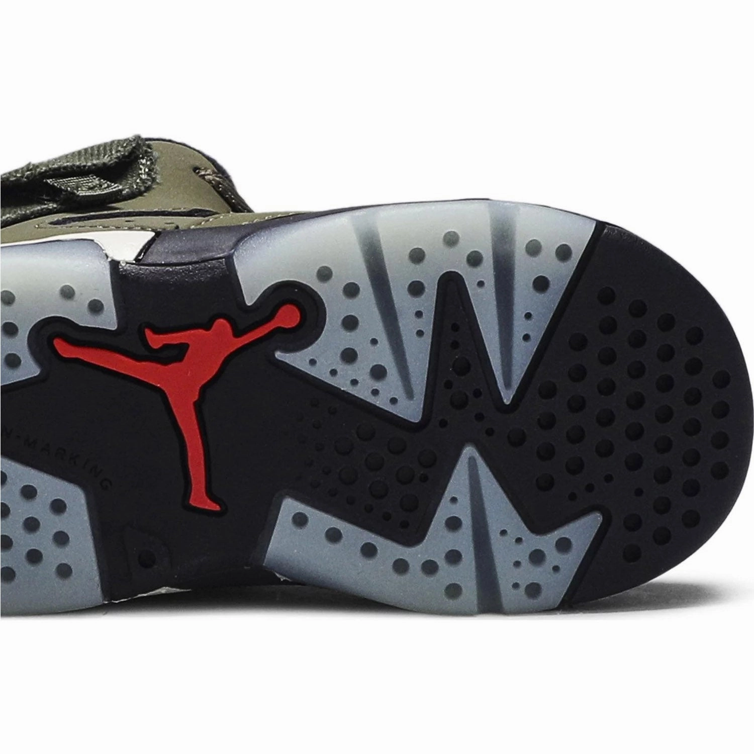 Nike Jordan 6 Retro x Travis Scott TD (CQ3567-200) Toddler Infant Size 7C-10C Original cut sneaker style