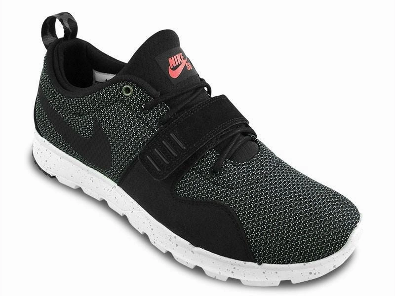 Nike SB Trainerendor Iron Green Black Silver Nike SB skateboarding shoes