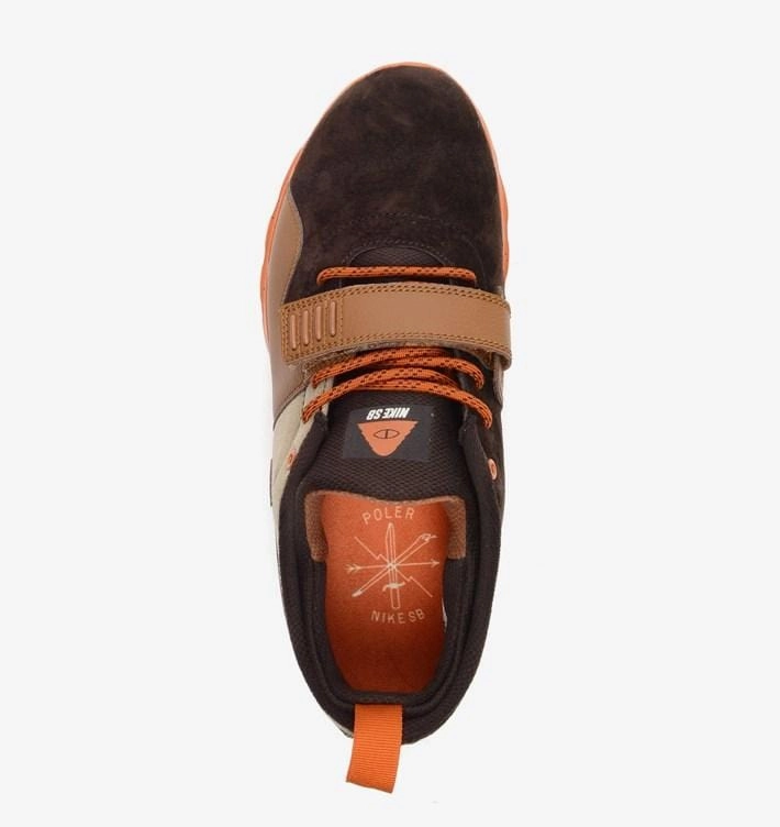 Nike SB x Poler Trainerendor Velvet Brown Nike SB skateboarding shoes