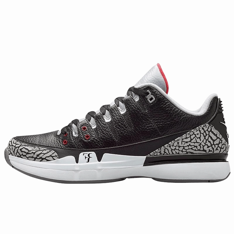 Nike Zoom Vapor Air Jordan 3 "Black-Cement" Air Jordan 3 street-ready sneakers