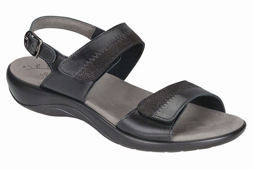 Nudu - Midnight SAS comfort walking shoes with supportive build