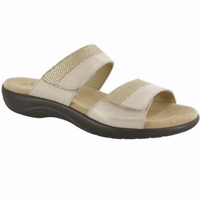 Nudu Slide - Golden SAS comfort walking shoes with supportive build