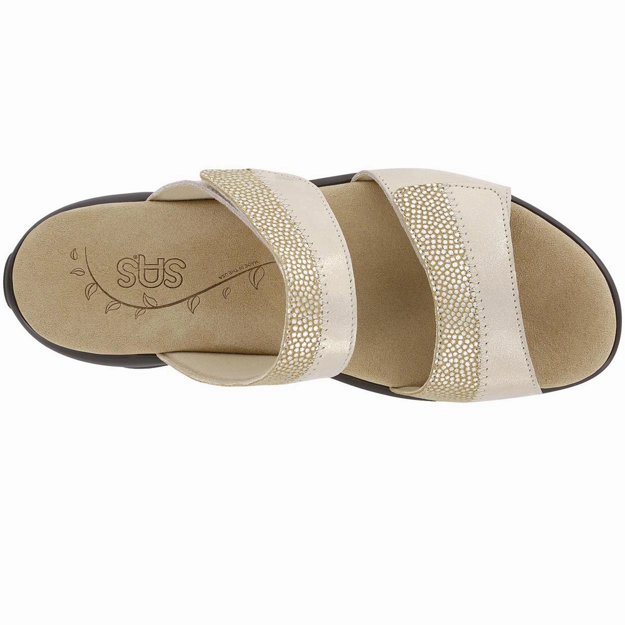 Nudu Slide - Golden SAS orthopedic comfort shoes