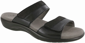 Nudu Slide - Midnight SAS comfort walking shoes with supportive build