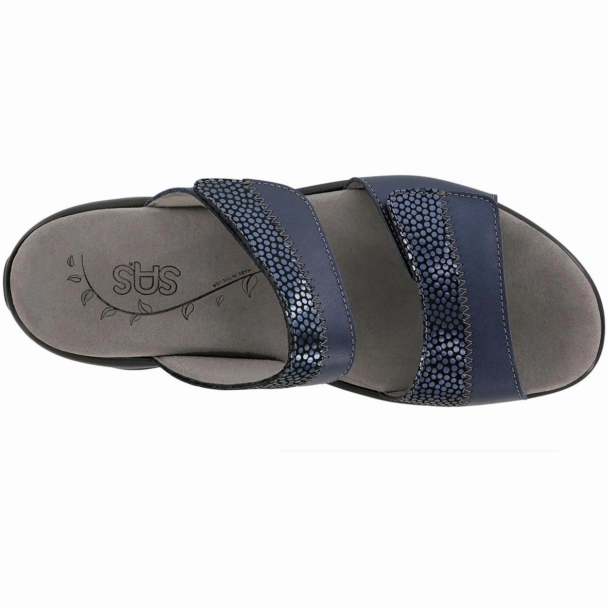 Nudu Slide - Navy SAS orthopedic comfort shoes