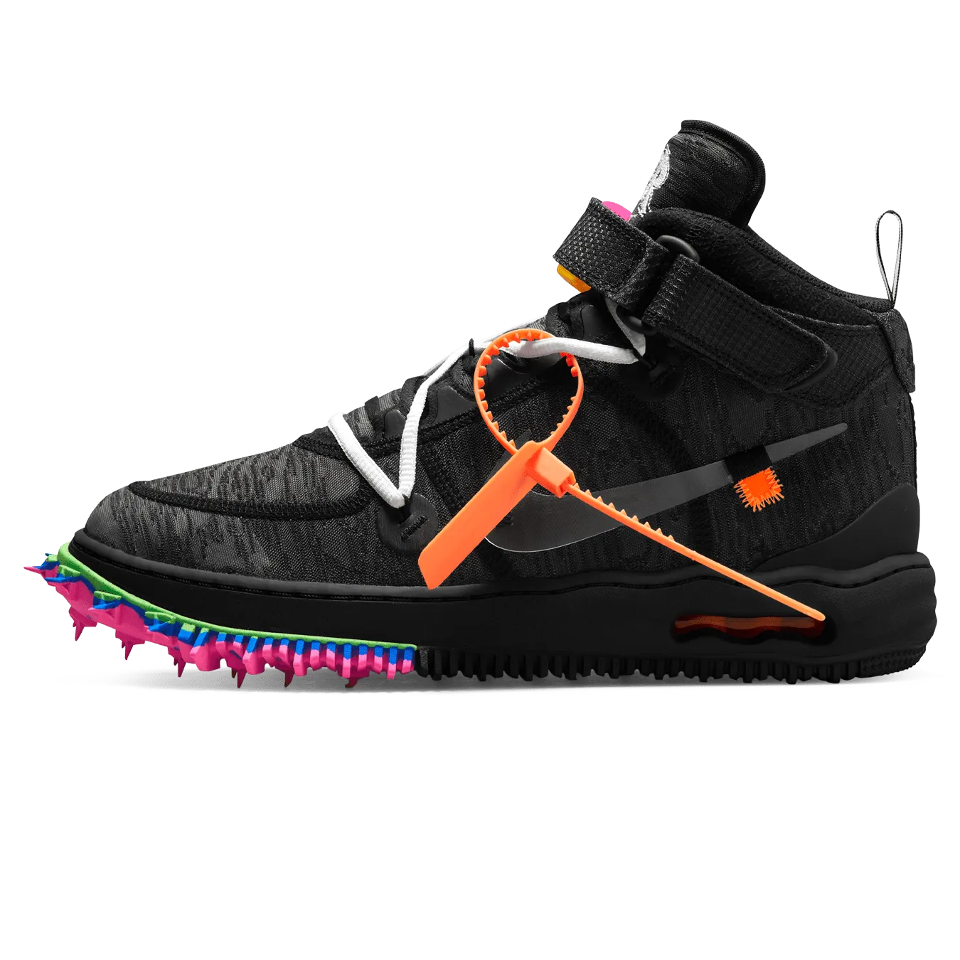 Off-White x Nike Air Force 1 Mid 'Black' nike x off white exclusive sneaker design