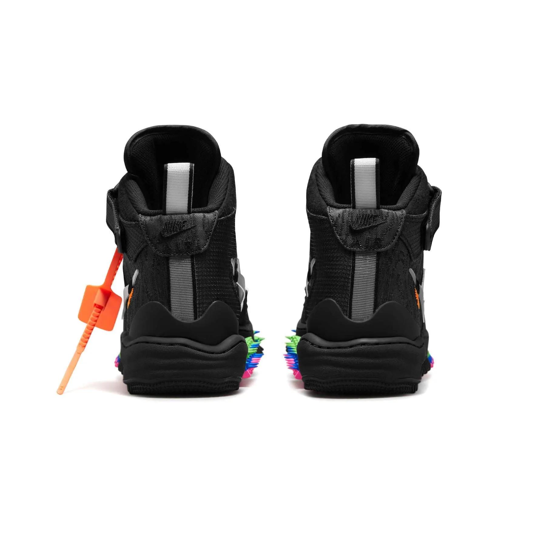 Off-White x Nike Air Force 1 Mid 'Black' X Sacai series