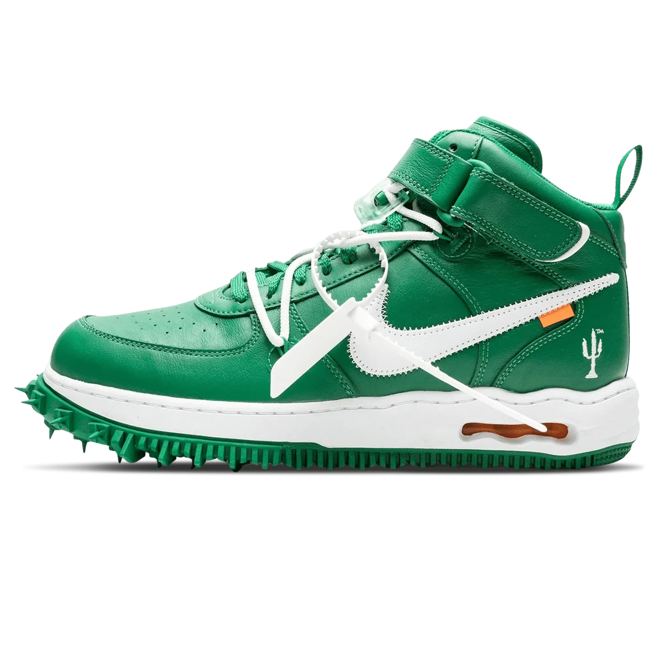 Off-White x Nike Air Force 1 Mid 'Pine Green' nike x off white exclusive sneaker design