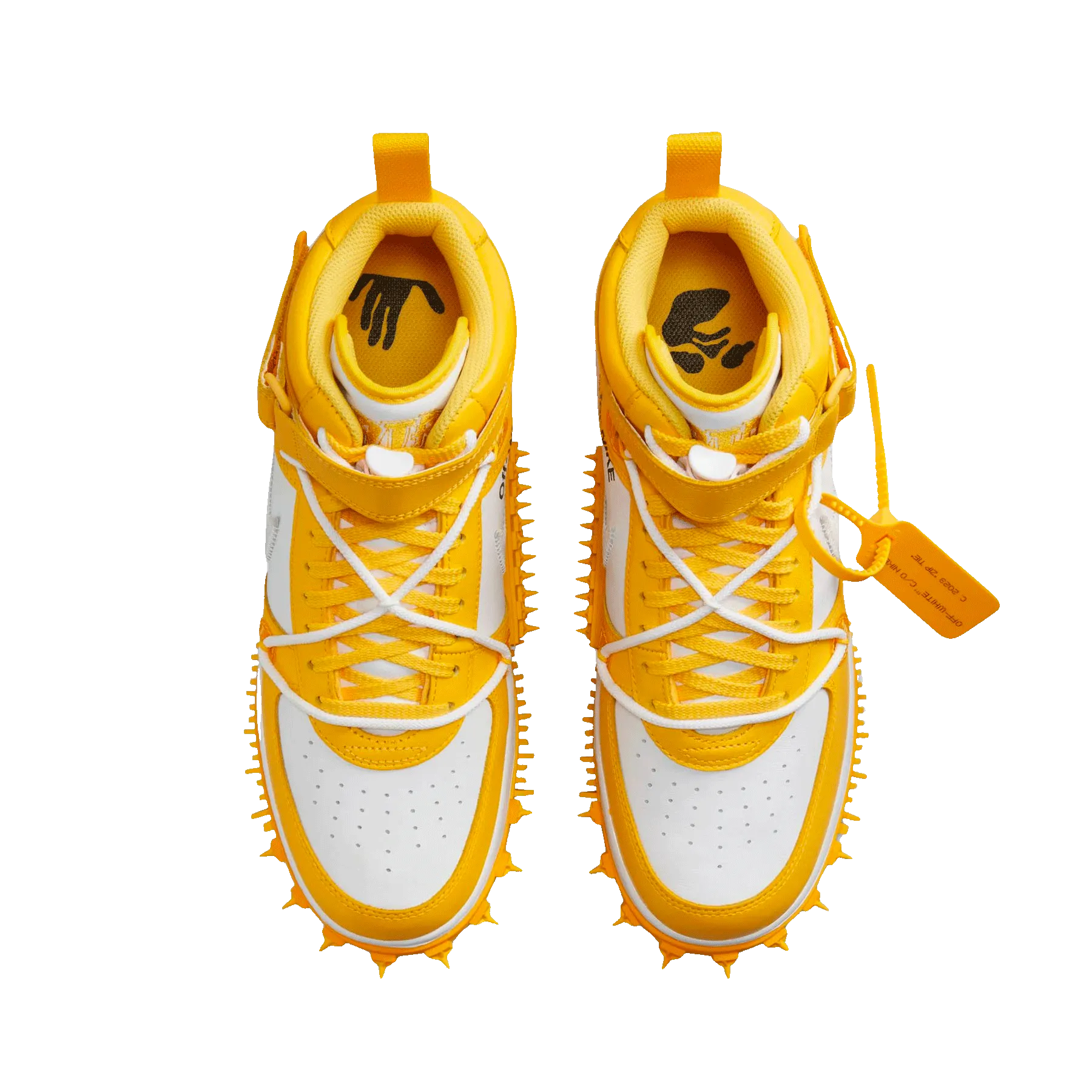 Off-White x Nike Air Force 1 Mid 'Varsity Maize' X Sacai series