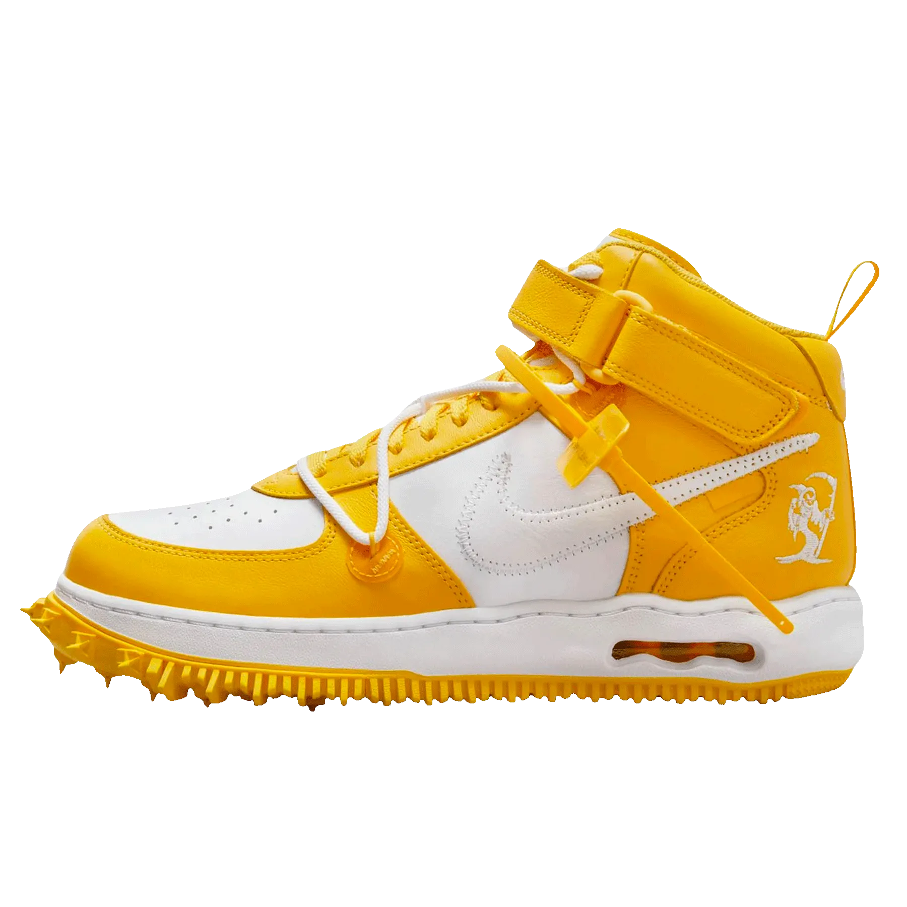 Off-White x Nike Air Force 1 Mid 'Varsity Maize' nike x off white exclusive sneaker design