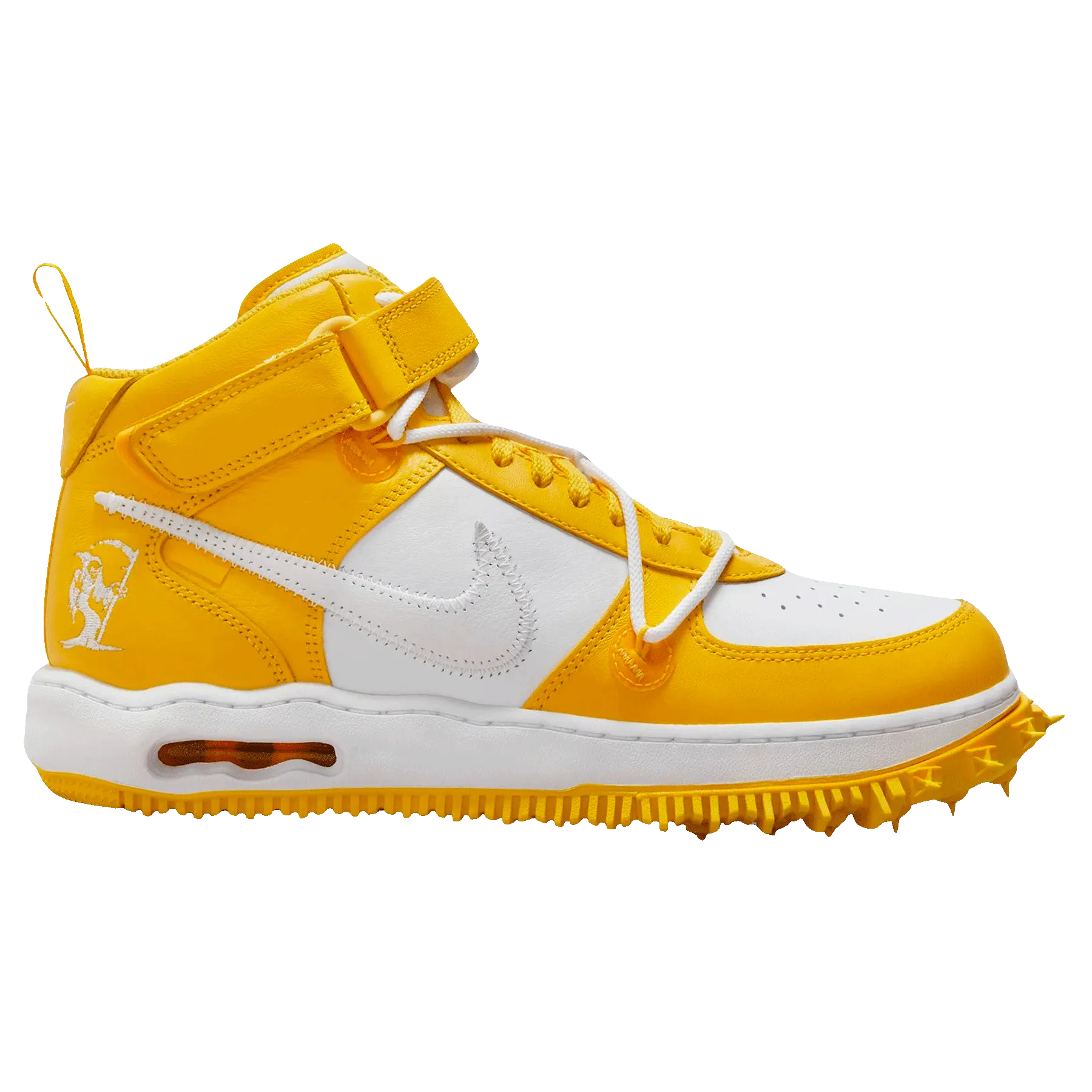 Off-White x Nike Air Force 1 Mid 'Varsity Maize' X Sacai series