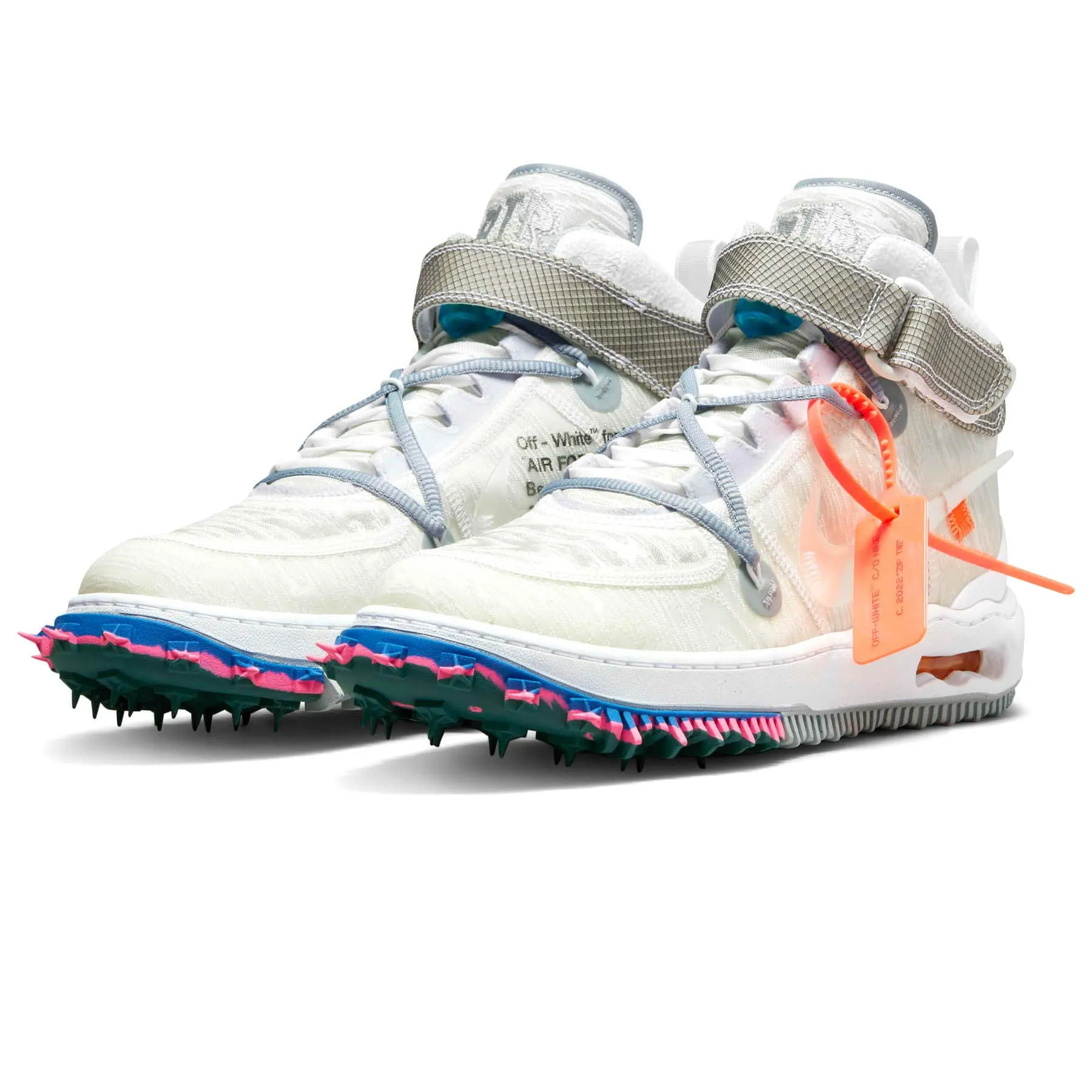 Off-White x Nike Air Force 1 Mid 'White' X Sacai series