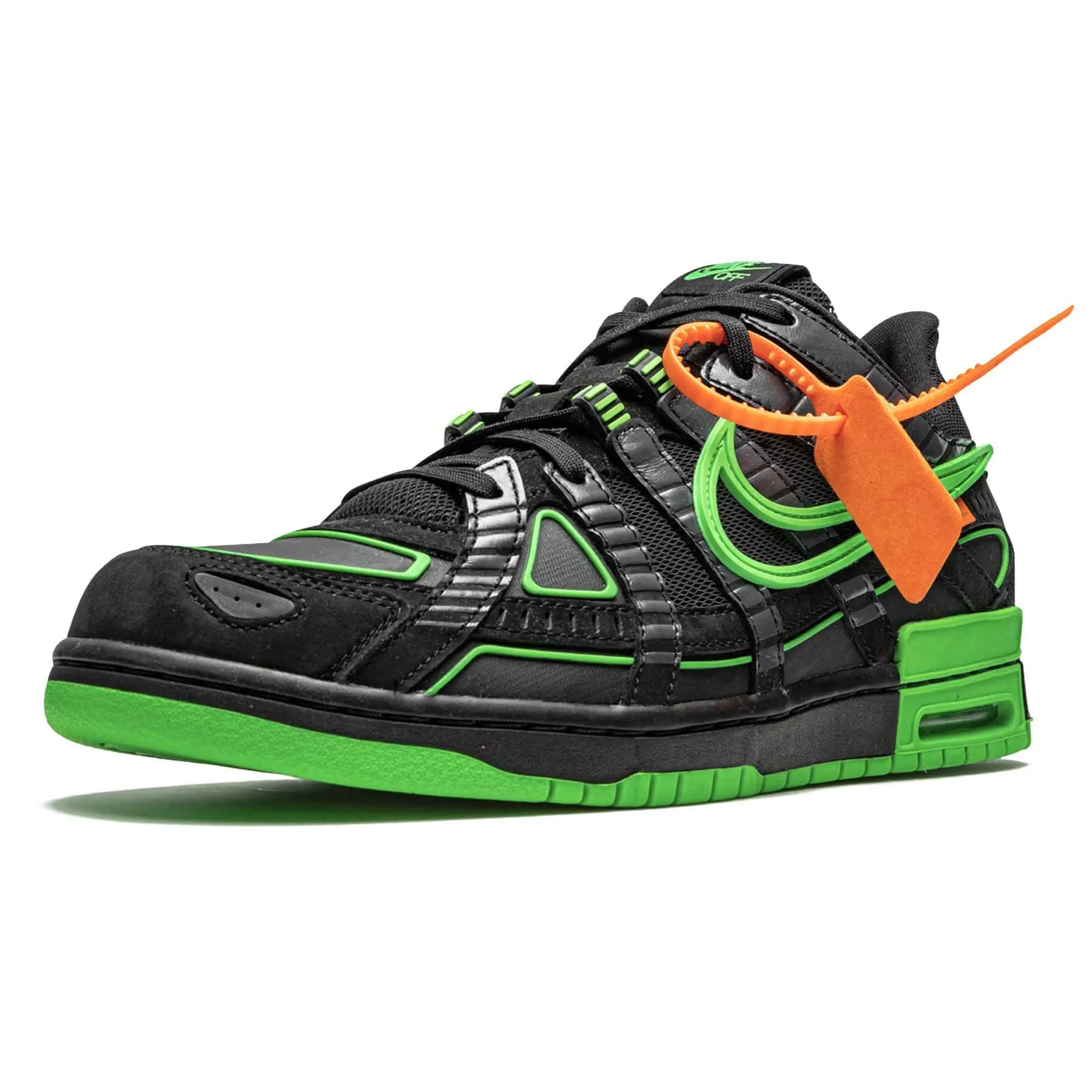 Off-White x Nike Air Rubber Dunk 'Green Strike' X Sacai series