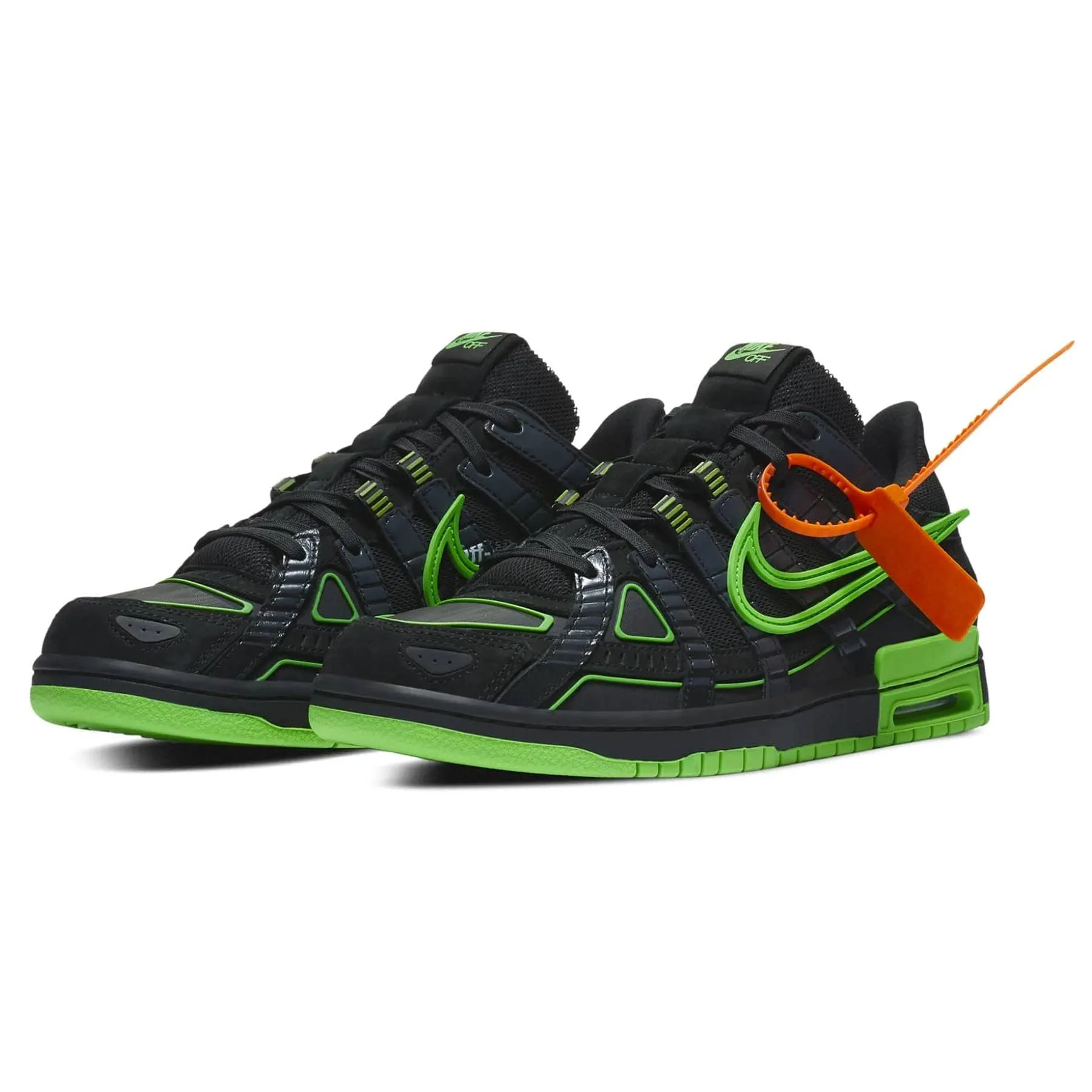Off-White x Nike Air Rubber Dunk 'Green Strike' X Sacai series