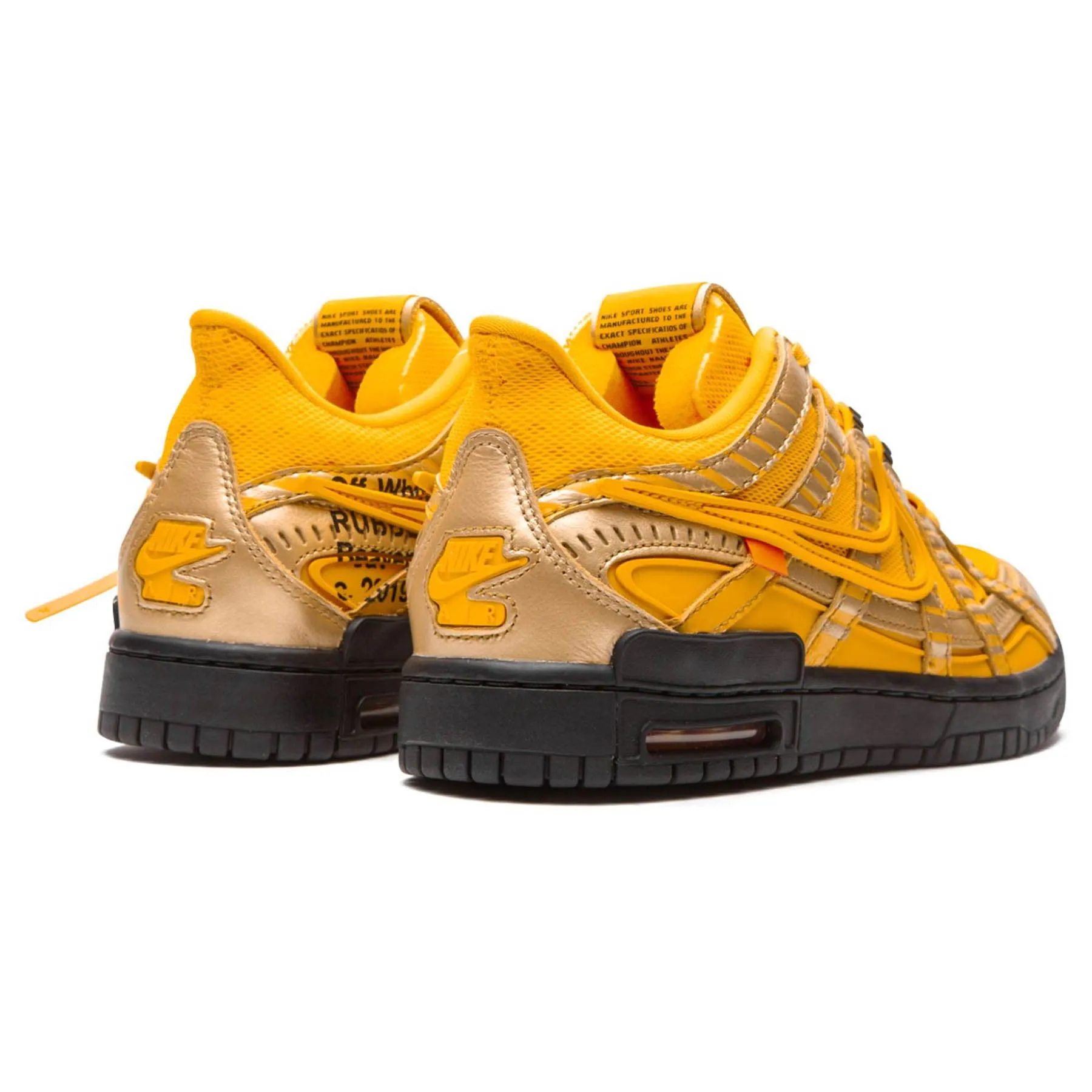 Off-White x Nike Air Rubber Dunk 'University Gold' X Sacai series