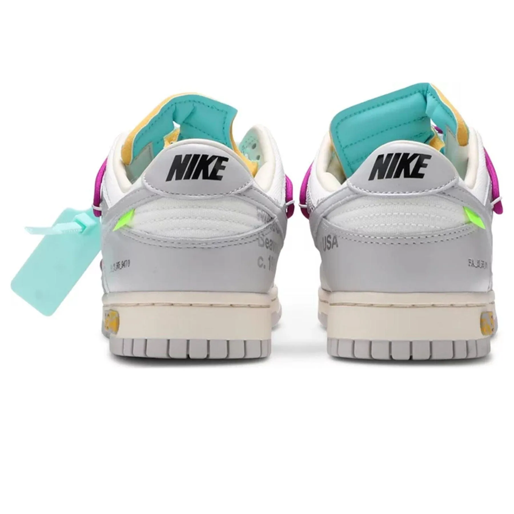 Off-White x Nike Dunk Low 'Lot 21 of 50' X Sacai series