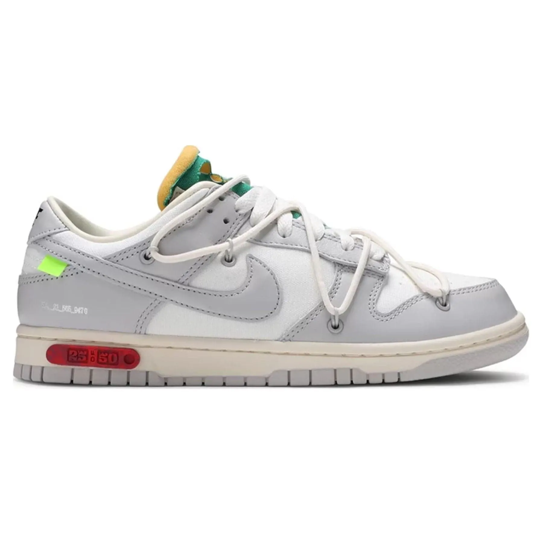 Off-White x Nike Dunk Low 'Lot 25 of 50' X Sacai series