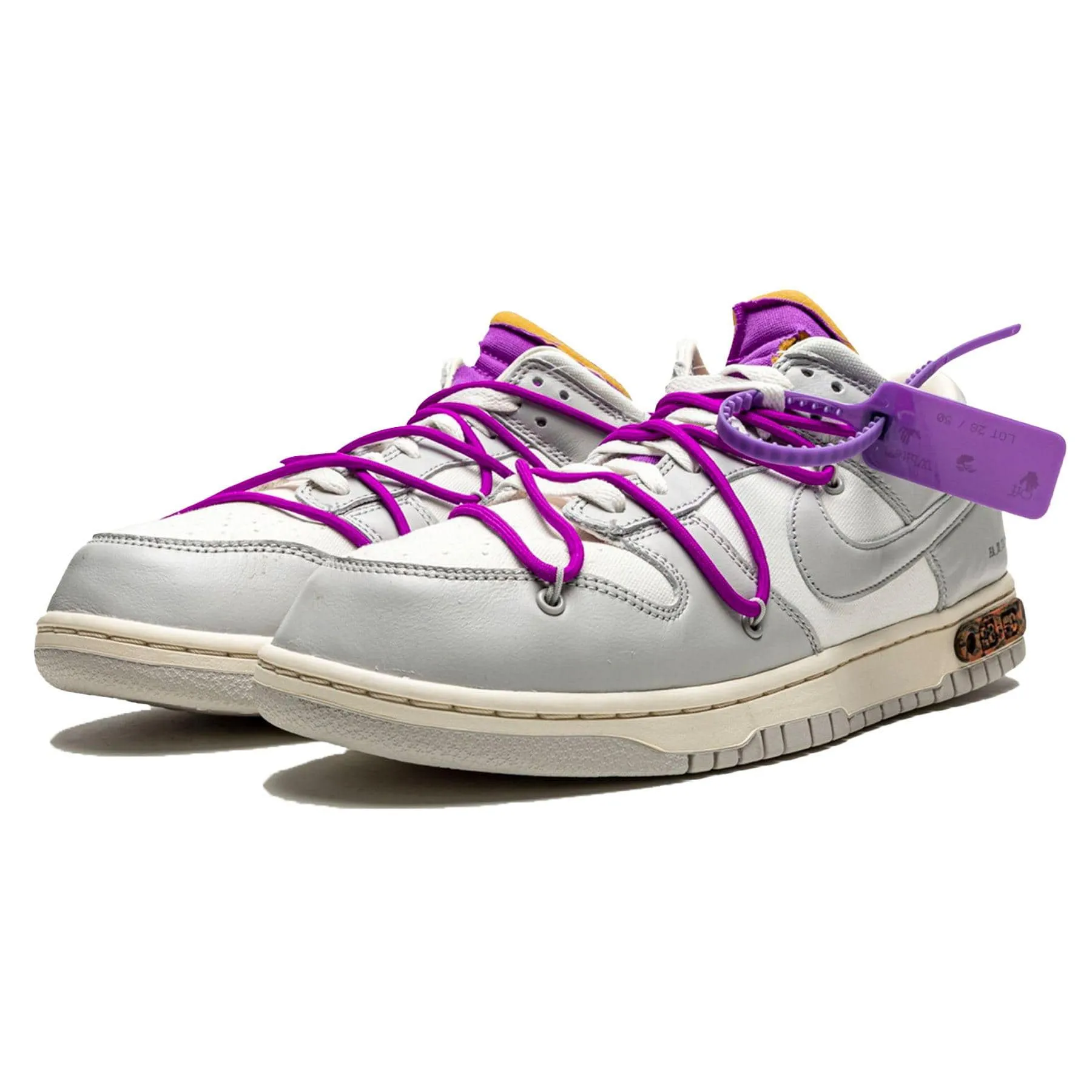 Off-White x Nike Dunk Low 'Lot 28 of 50' X Sacai series