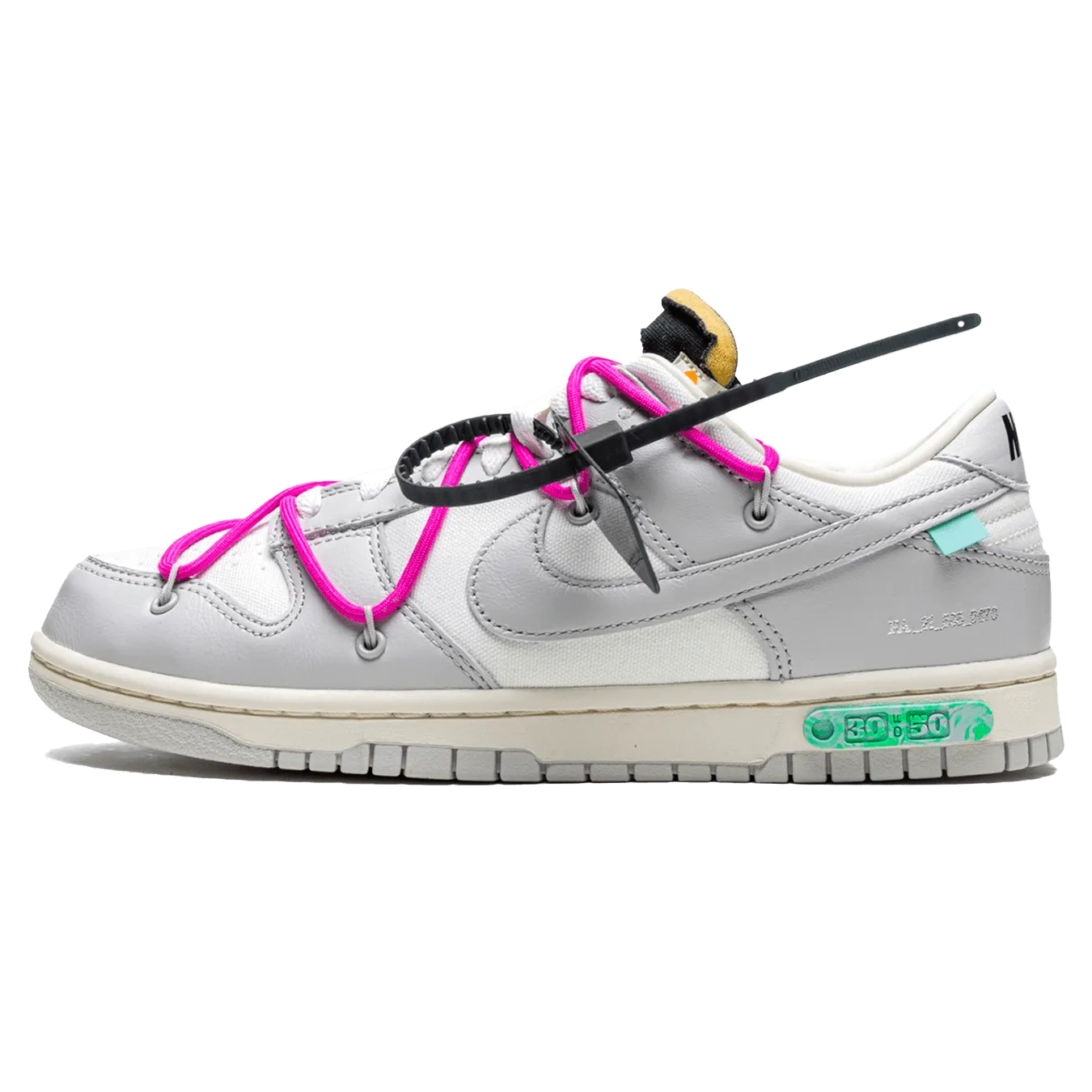 Off-White x Nike Dunk Low 'Lot 30 of 50' nike x off white exclusive sneaker design