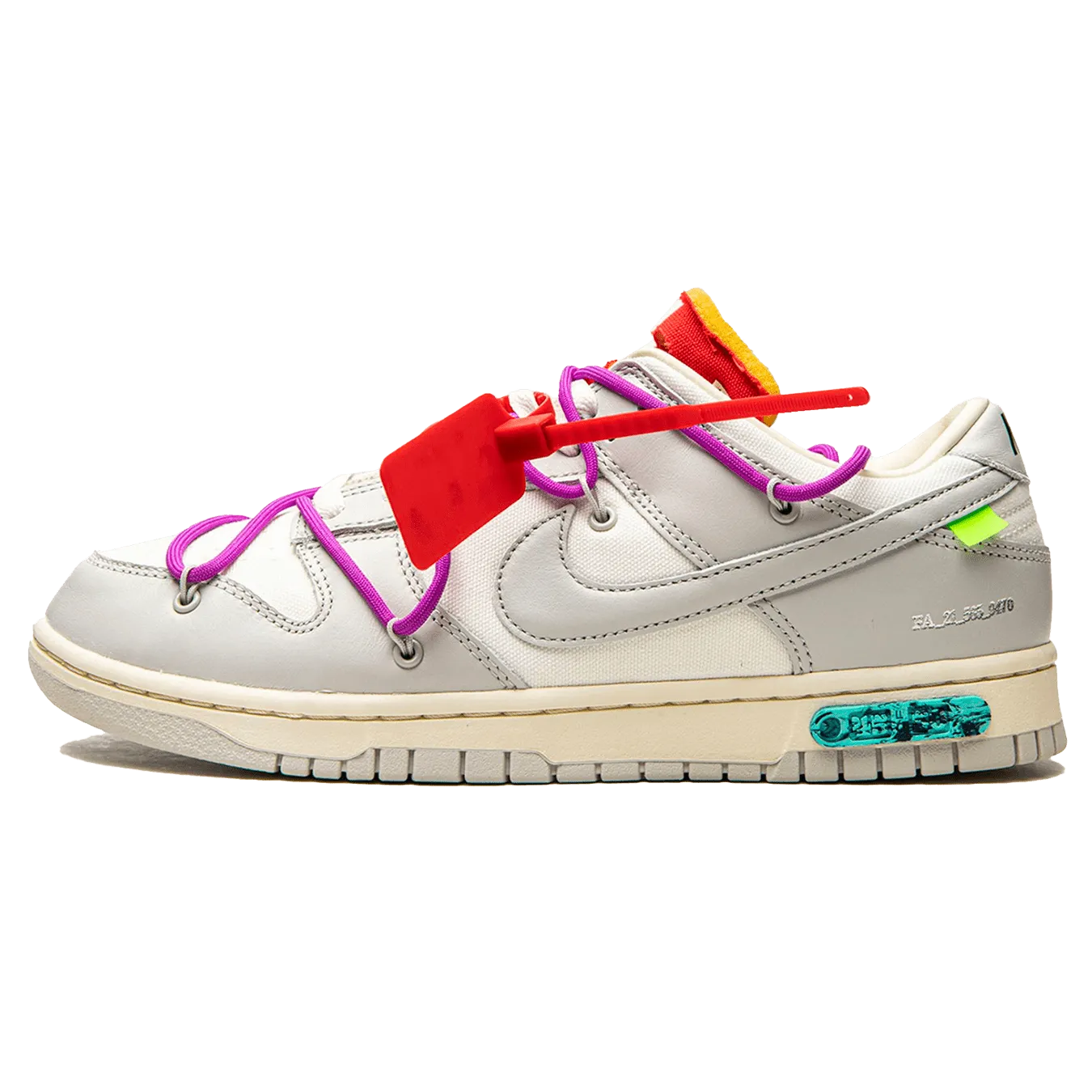 Off-White x Nike Dunk Low 'Lot 45 of 50' nike x off white exclusive sneaker design