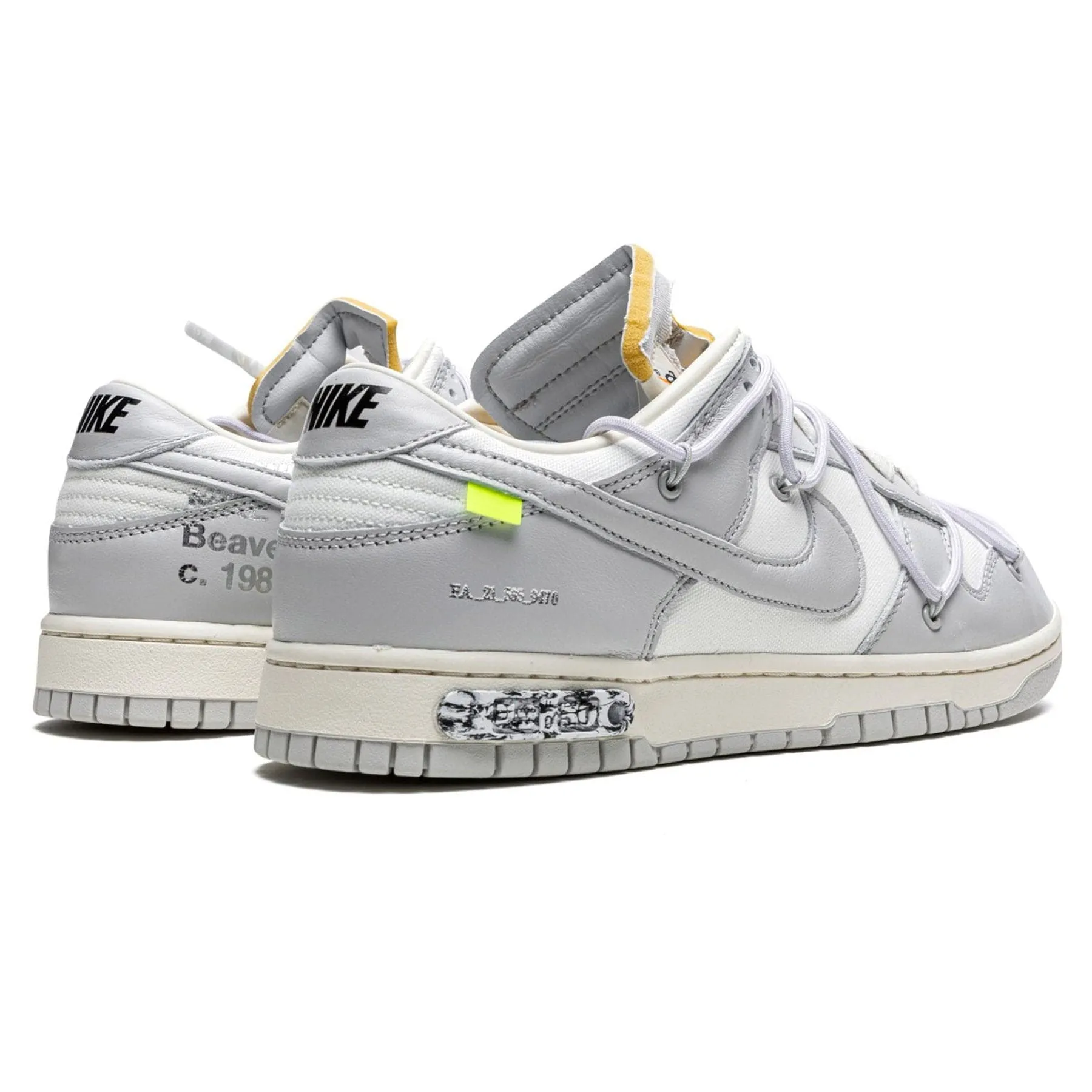 Off-White x Nike Dunk Low 'Lot 49 of 50' X Sacai series