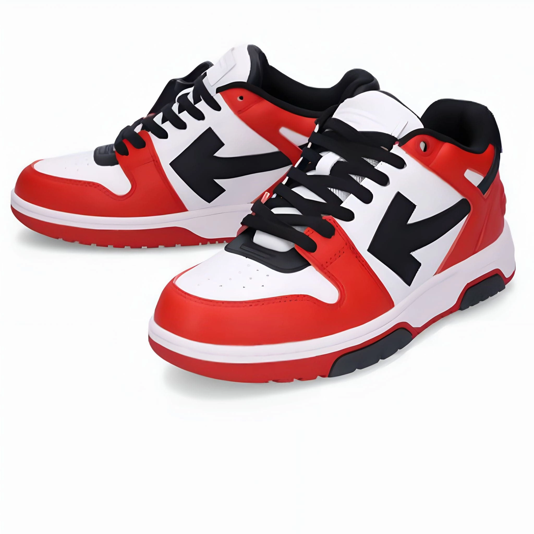 Off-White Out of Office Low 'Red White Black' Off White Sneakers