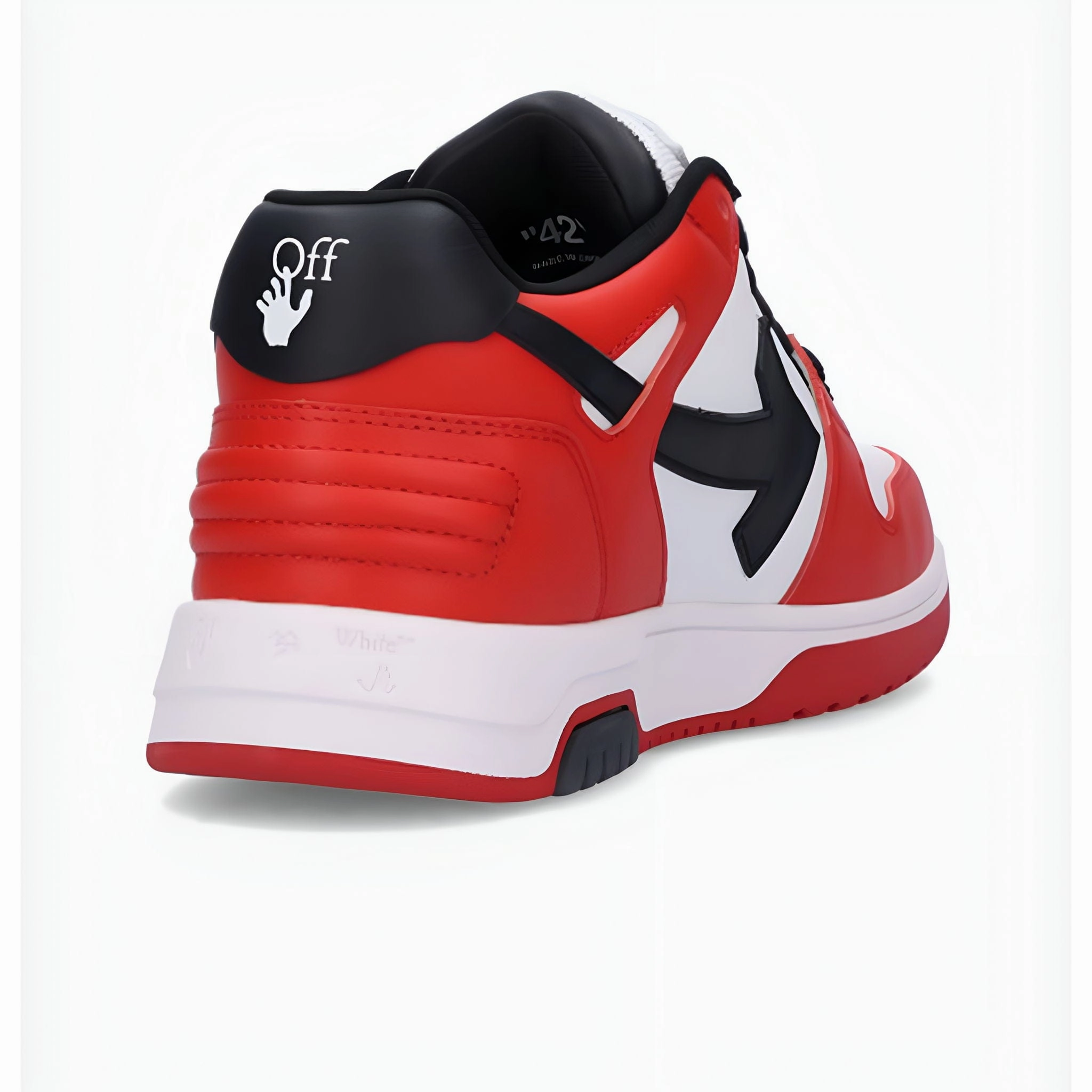 Off-White Out of Office Low 'Red White Black' Off White Sneakers