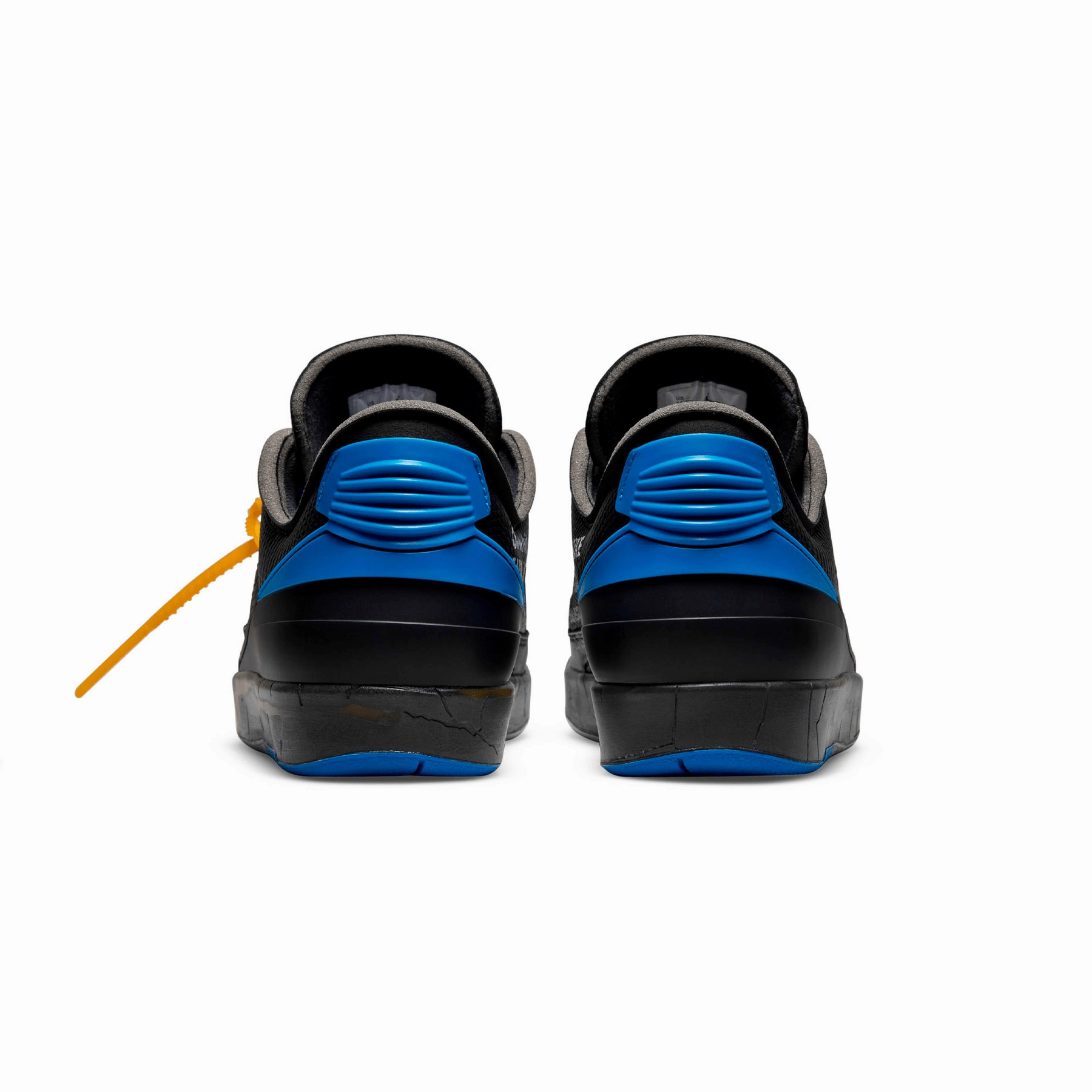 Off-White x Air Jordan 2 Retro Low SP 'Black Varsity Royal' Old-school athletic trainers