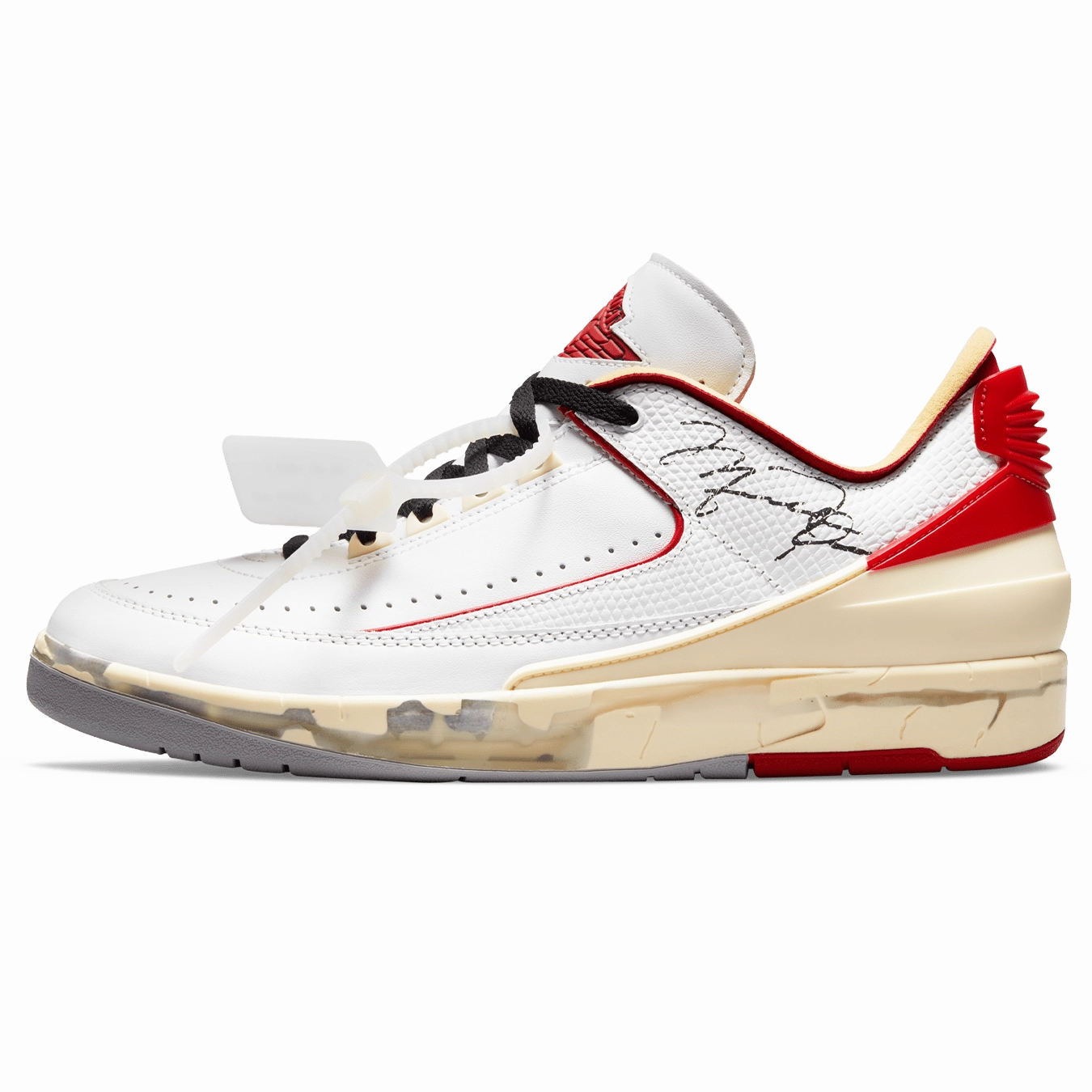 Off-White x Air Jordan 2 Retro Low SP 'White Varsity Red' Air Jordan 2 heritage sneakers