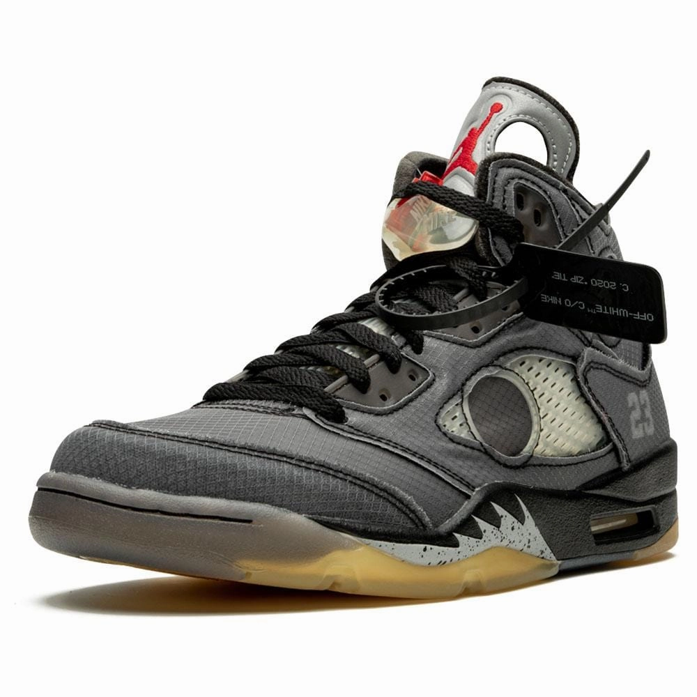 OFF-WHITE x Air Jordan 5 Retro SP 'Muslin' Cushioned active lifestyle kicks