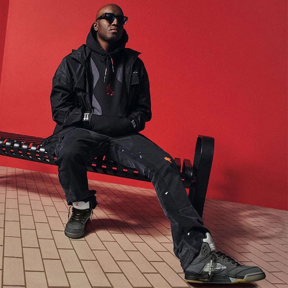 OFF-WHITE x Air Jordan 5 Retro SP 'Muslin' Cushioned active lifestyle kicks