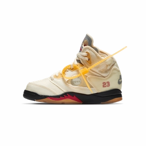 Off-White x Air Jordan 5 Retro SP PS 'Sail' Jordan 5 shoes with premium finish
