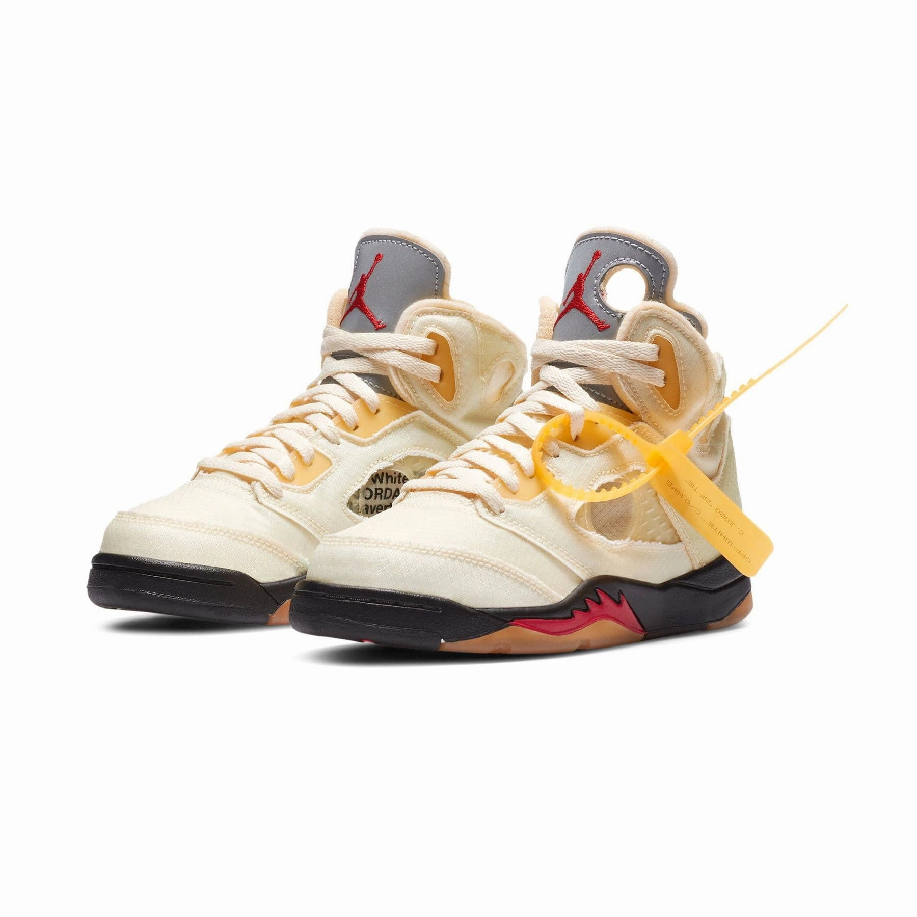 Off-White x Air Jordan 5 Retro SP PS 'Sail' Off White Sneakers