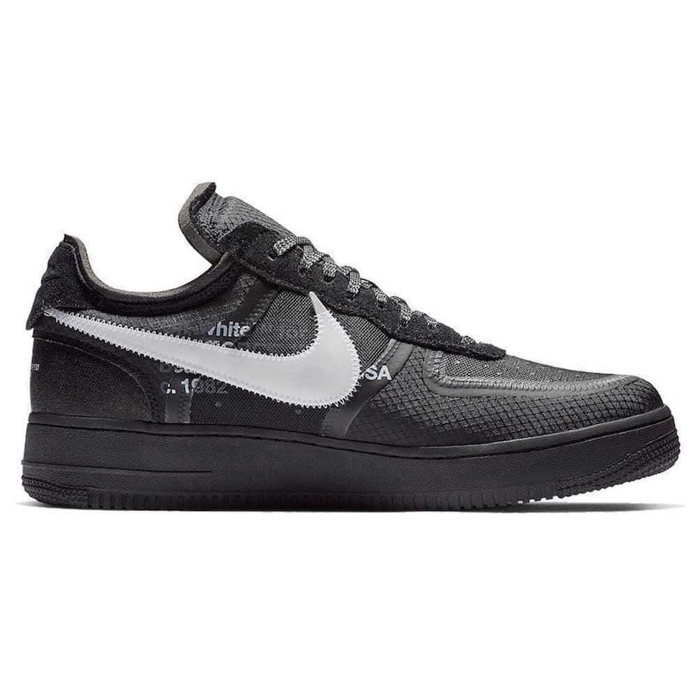 Off-White x Nike Air Force 1 Black Off White Sneakers