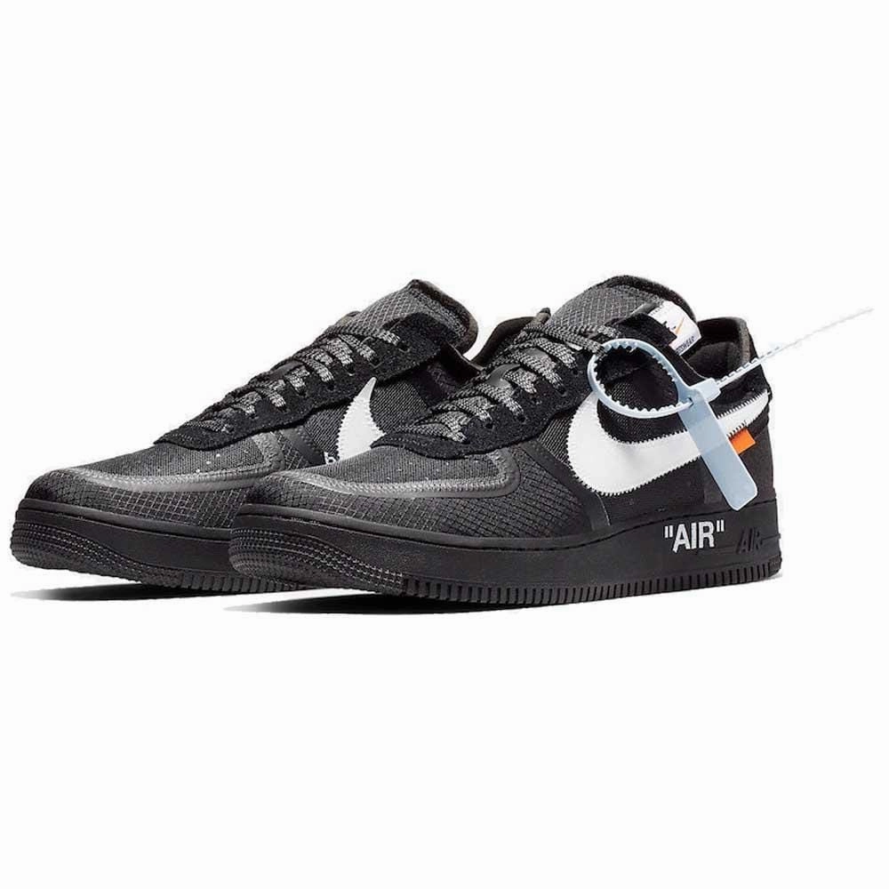 Off-White x Nike Air Force 1 Black Off White Sneakers