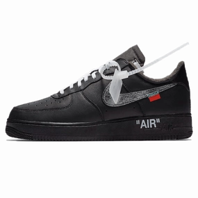 Off-White x Nike Air Force 1 Low '07 'MoMA' Black off white branded stylish streetwear sneakers