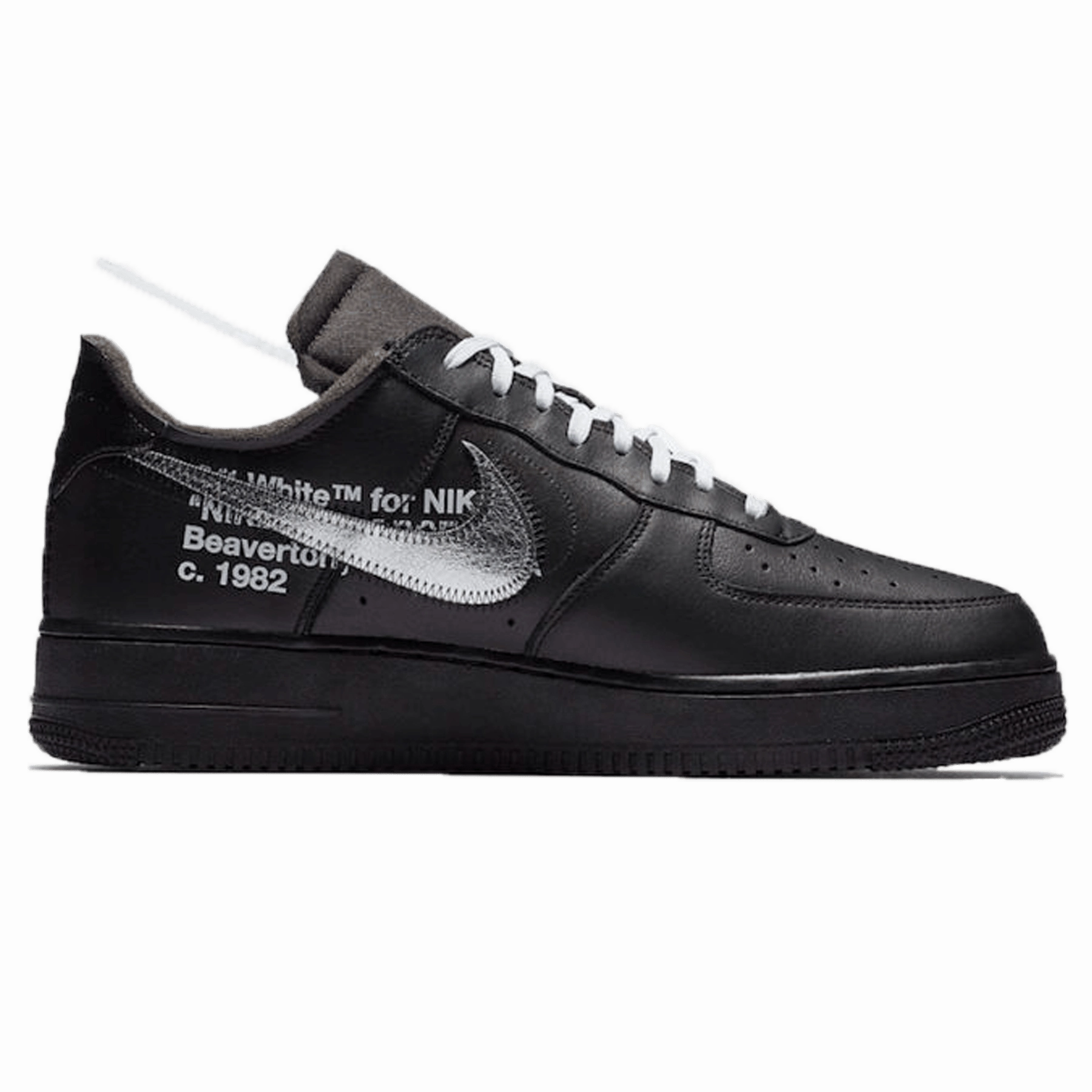 Off-White x Nike Air Force 1 Low '07 'MoMA' Black Off White Sneakers