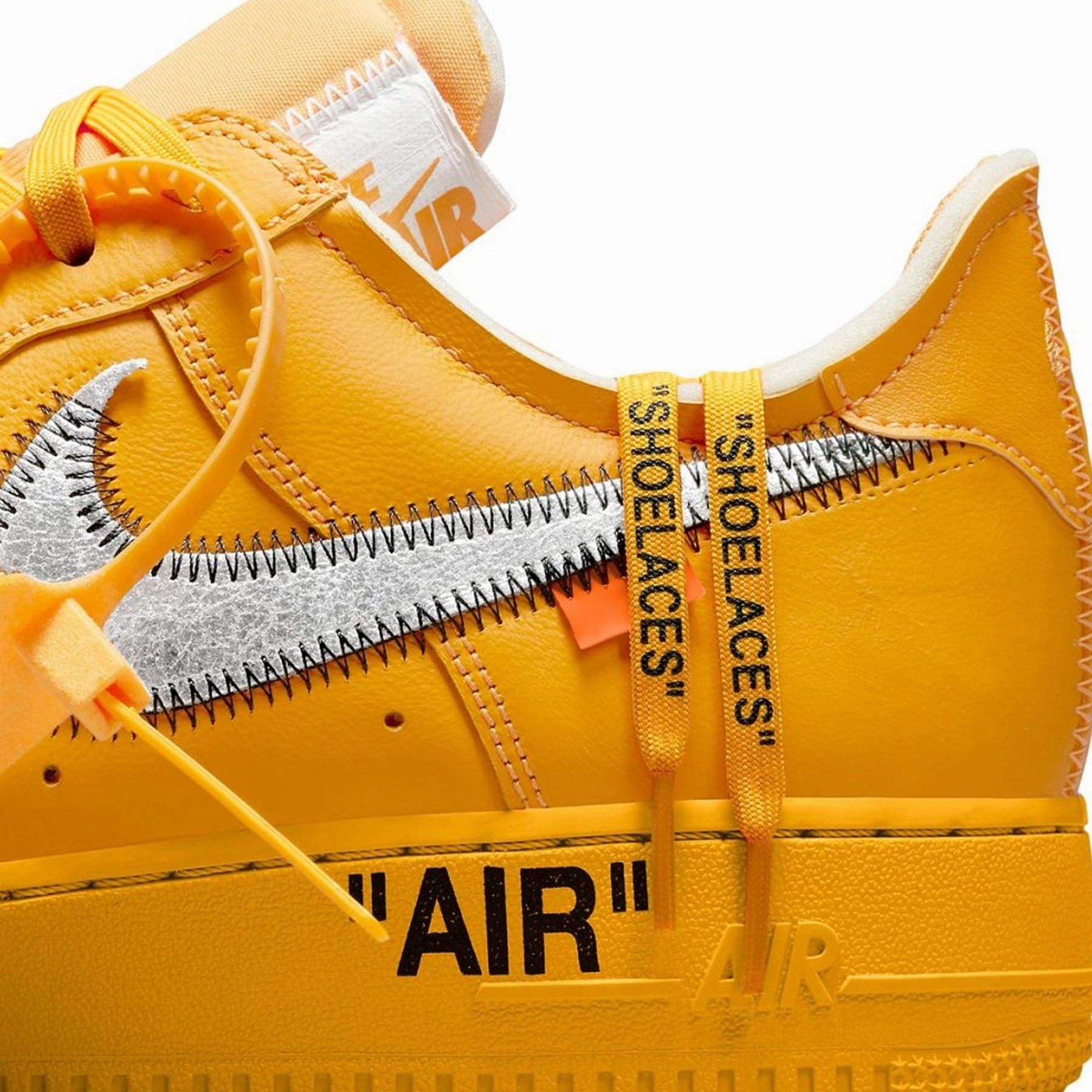 Off-White x Nike Air Force 1 Low 'Lemonade' Off White Sneakers
