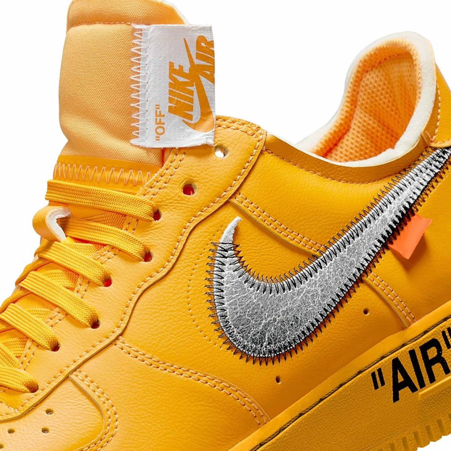 Off-White x Nike Air Force 1 Low 'Lemonade' Off White Sneakers