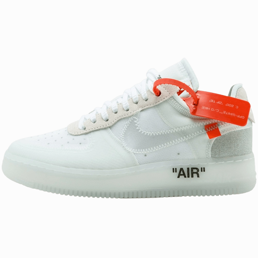 Off-White X Nike Air Force 1 Low - White off white branded stylish streetwear sneakers