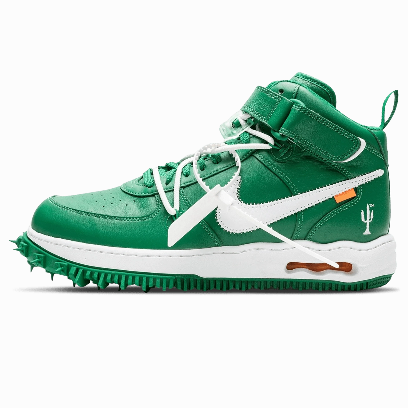 Off-White x Nike Air Force 1 Mid 'Pine Green' off white branded stylish streetwear sneakers