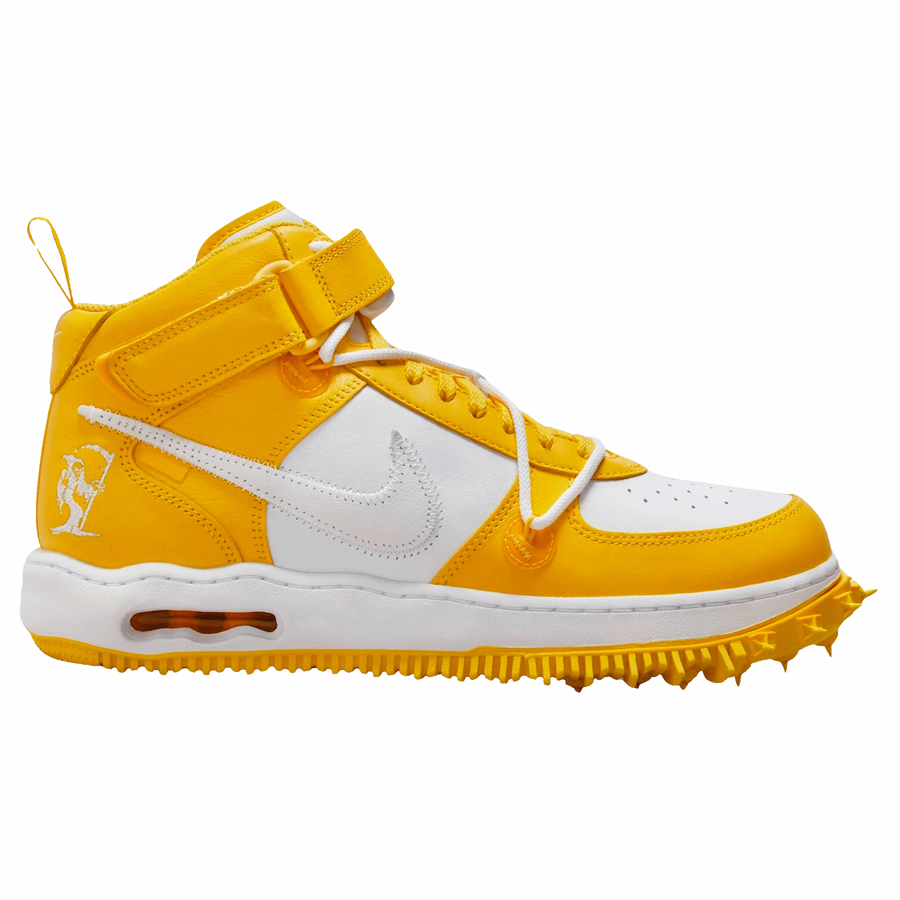 Off-White x Nike Air Force 1 Mid 'Varsity Maize' Off White Sneakers