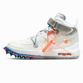 Off-White x Nike Air Force 1 Mid 'White' off white branded stylish streetwear sneakers