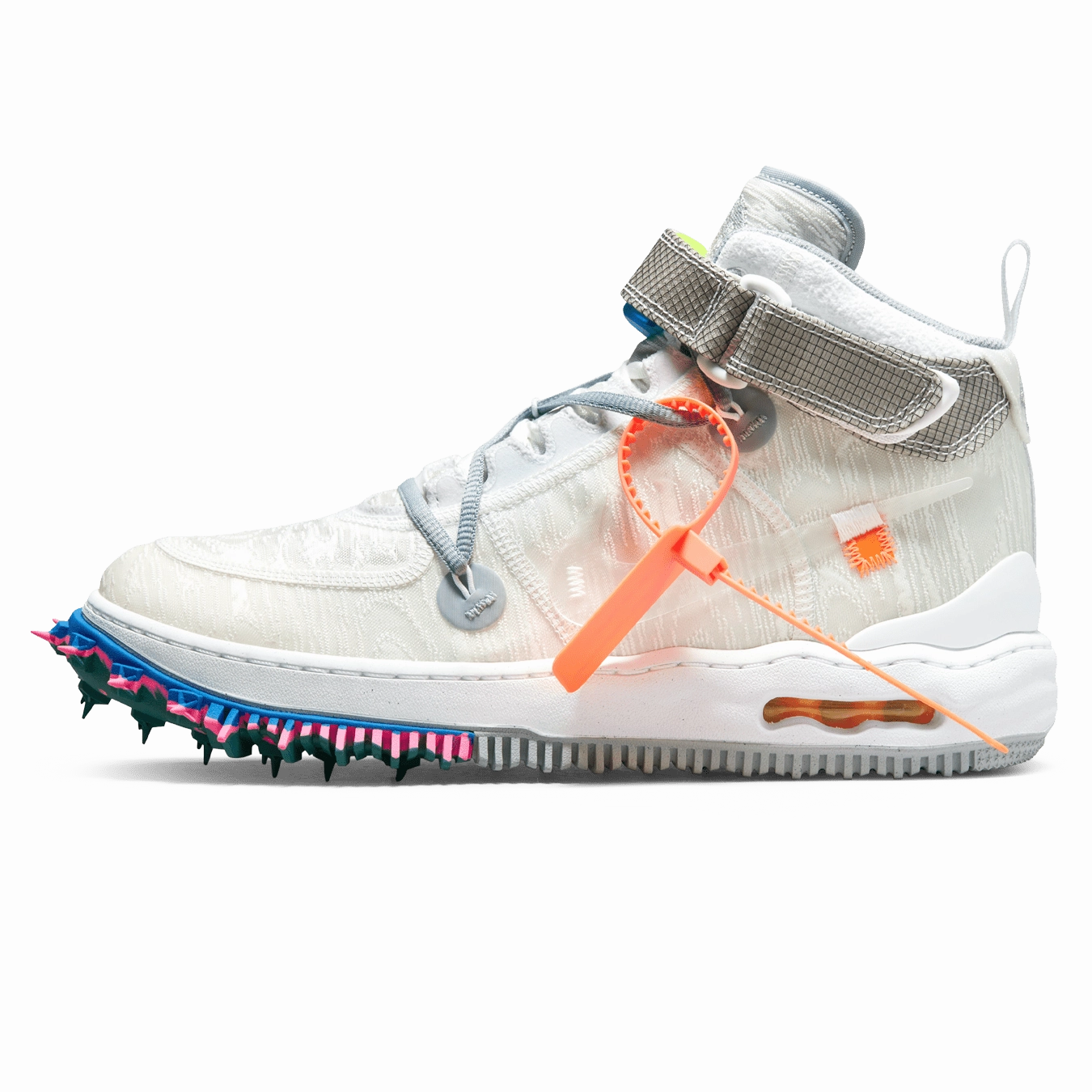 Off-White x Nike Air Force 1 Mid 'White' off white branded stylish streetwear sneakers