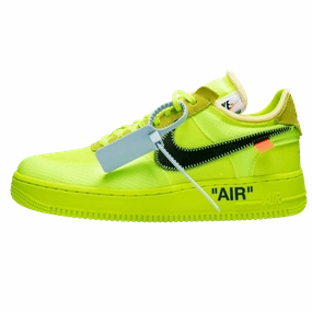 Off-White x Nike Air Force 1 Volt off white branded stylish streetwear sneakers