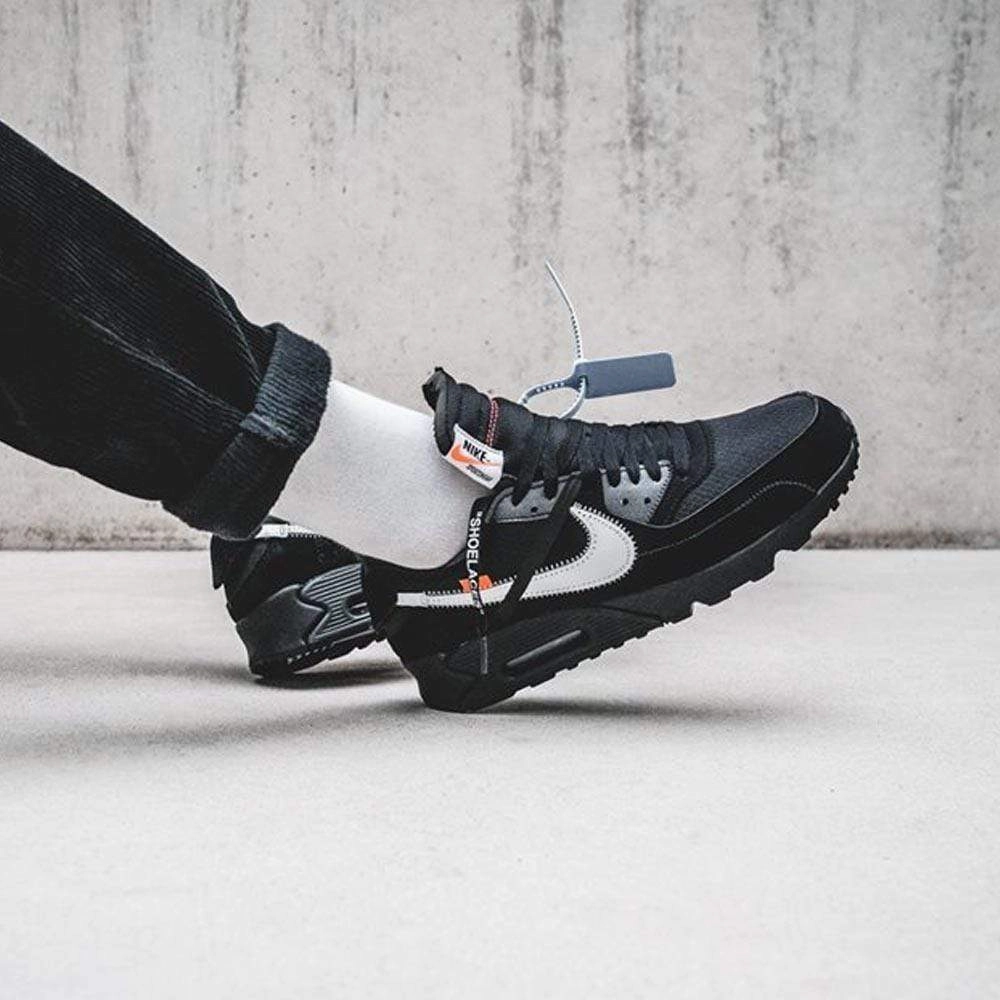 Off-White x Nike Air Max 90 Black Off White Sneakers